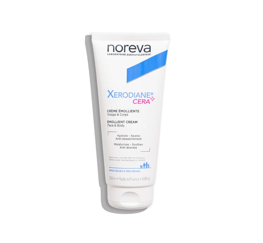 NOREVA Xerodiane + Cera Emollient Cream Face & Body 200ml  نوريفا كريم مرطب للبشرة والجسم يغذي ويدعم توازنها مناسب للبشرة الجافة إلى شديدة الجفاف